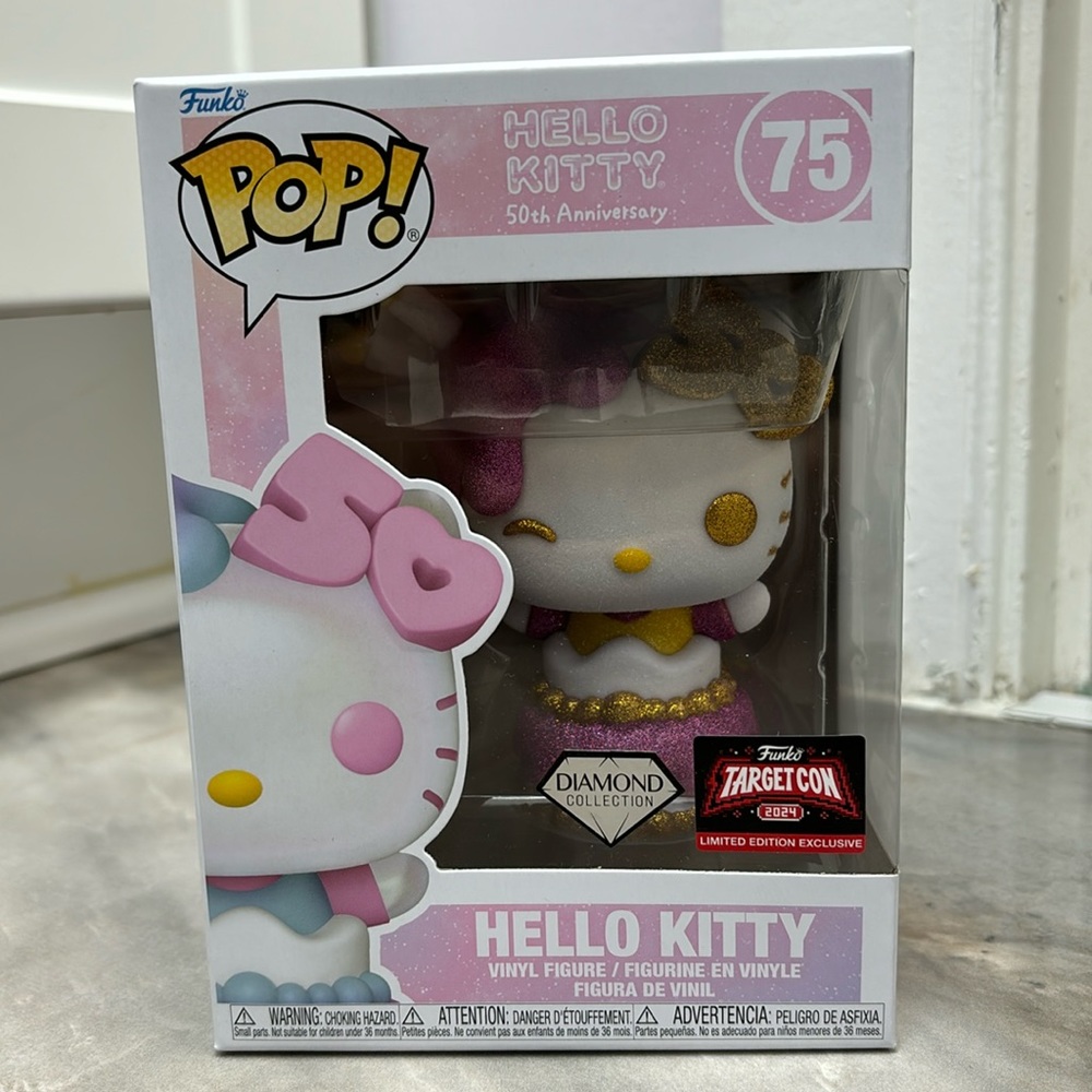 Funko Pop! Hello Kitty 50th Anniversary Diamond Collection.